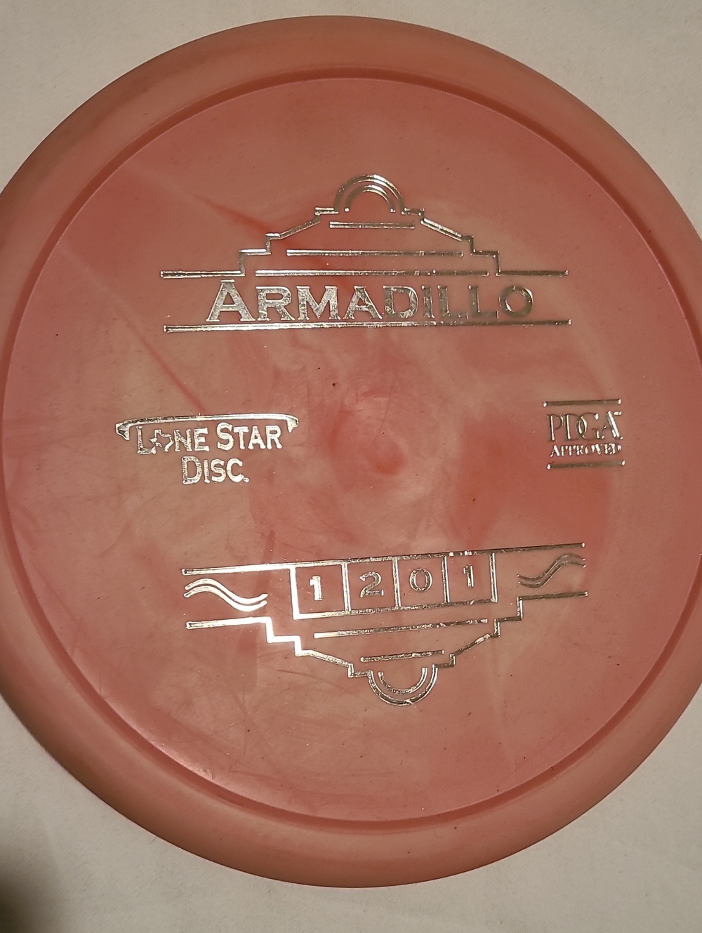 Disc Golf Armadillo Lone Star Pdga Approved 1201 Gold Pink Frisby Outdoor